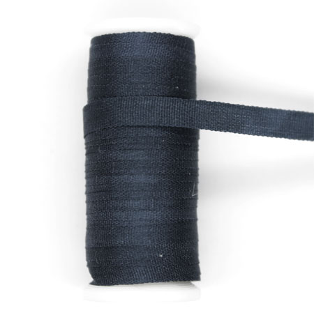 475 - Seidenbändchen 4 mm breit, 10-m-Spule, Farbe: Nachtblau